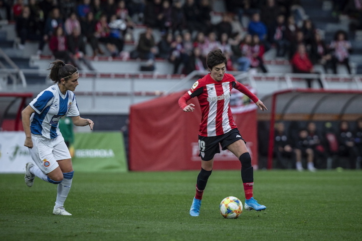 Erika es también la segunda máxima goleadora en la historia del Athletic, sólo por detrás de Zarra. (Aritz LOIOLA/FOKU)