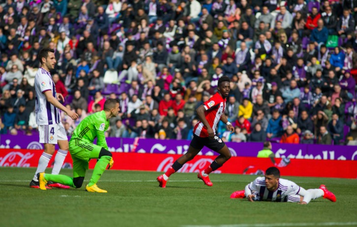 El Athletic se impuso por 1-4 la temporada pasada en Valladolid. (LOF)