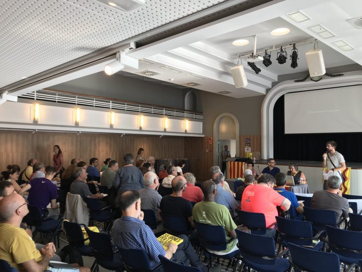 Batzarrean bildutako ANCko Idazkaritza Nazionalaren irudia. (@ANCTarragona)