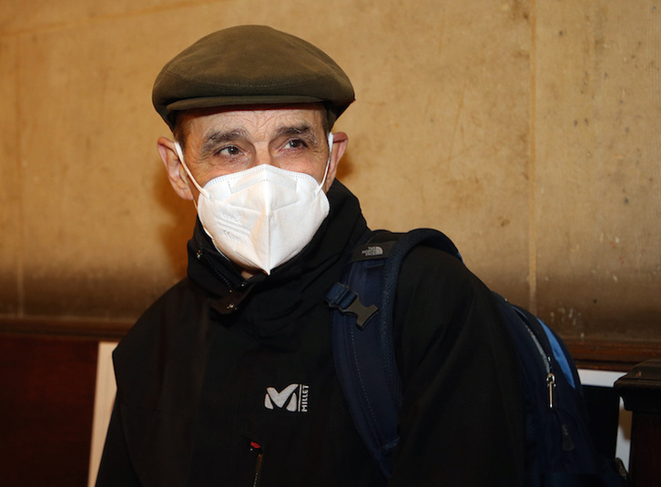 Josu Urrutikoetxea, Parisko auzitegietan izan dituen saioetako batean. (Bob EDME)