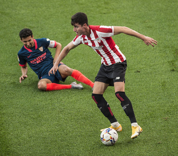 Morcillo Levanteren kontrako norgehiagokan. (Aritz LOIOLA / FOKU)