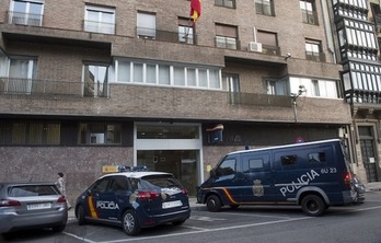El hombre acusado de exhibicionismo en Iruñea fue detenido por la Policía española. (Iñigo URIZ/FOKU)