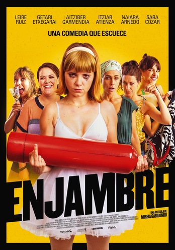 Cartel con el mismo sexteto femenino de la función teatral. (NAIZ)