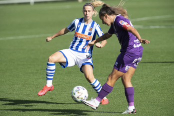 Bárbara Latorre se ha retirado antes del descanso con un golpe. (Juan Carlos RUIZ/FOKU)