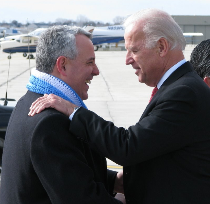 Dave Bieter eta Joe Biden, 2009an. 