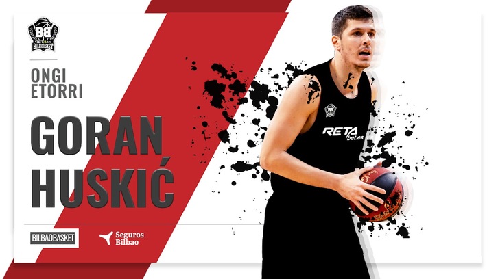 Imagen de bienvenida de Goran Huskic de la web de Bilbao Basket. (BILBAO BASKET.BIZ)