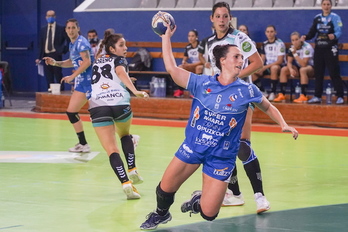 Nekane Teresek oso minutu onak jokatu ditu bigarren zatian. (Gorka RUBIO/FOKU)