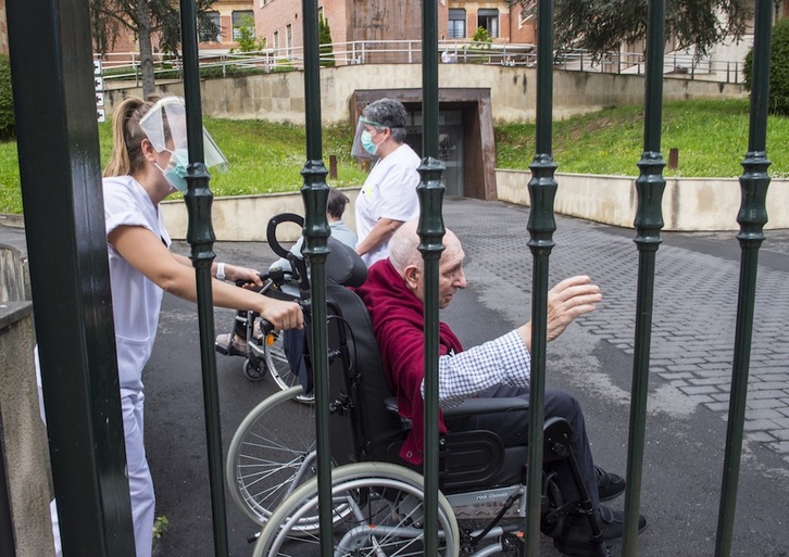 Imagen de archivo de la Residencia Calzada en Gernika, en la que no hay casos de coronavirus. (Marisol RAMIREZ/FOKU)