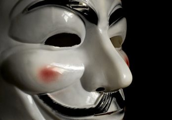 Imagen de la icónica imagen de Guy Fawkes. (GETTY IMAGES)