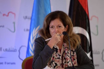  La enviada de la ONU en las negociaciones, Stephanie Williams. (Fetih BELAID/AFP)