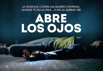 Cartel de la campaña del Gobierno de Nafarroa de cara al Día Internacional de la Eliminación de la Violencia contra la Mujeres.