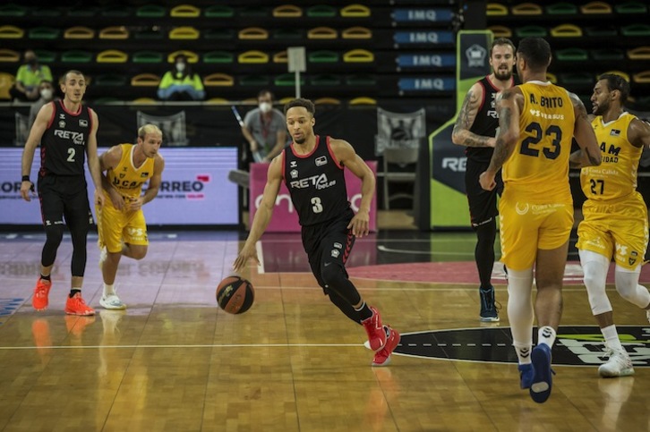 Bilbao Basket jugó su último partido el pasado domingo ante UCAM Murcia en Miribilla. (Aritz LOIOLA / FOKU)