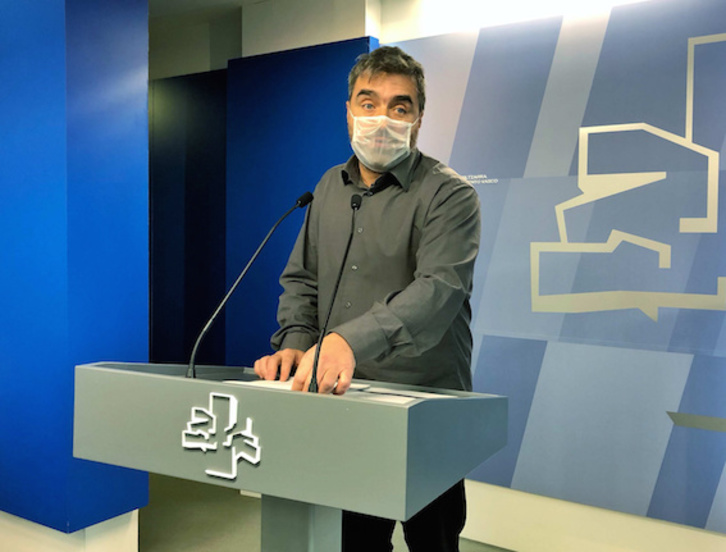 Mikel Otero, parlamentario de EH Bildu. (Raul BOGAJO/FOKU)