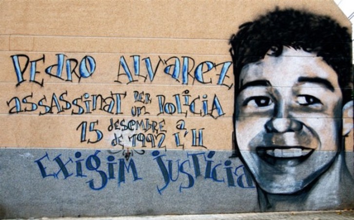 Mural de recuerdo a Pedro Alvarez.