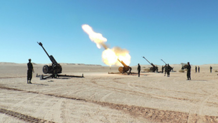 Artillería del Ejército saharaui. (@RASD-TVoficial)