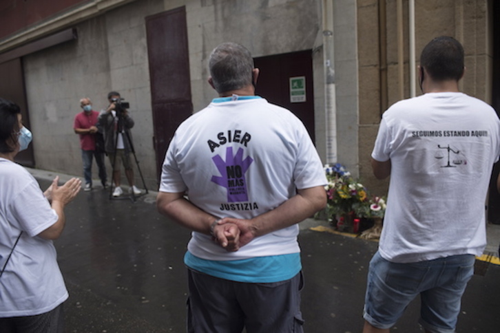 Acto en recuerdo de Asier Niebla. (Juan Carlos RUIZ/FOKU)