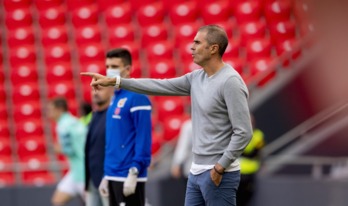 Entrenamiento del Athletic en San Mamés. (@AthleticClub)