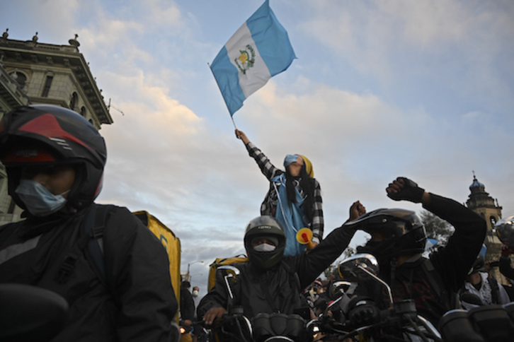Protestas en Guatemala. (Johan ORDONEZ/AFP)
