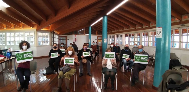 Presentación del manifiesto de Zero Zabor Bizkaian.