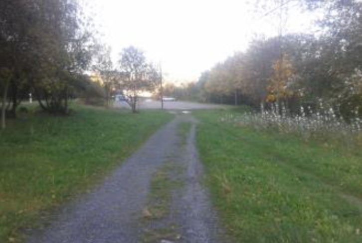 Uno de los accesos al barrio bilbaino de Buia.