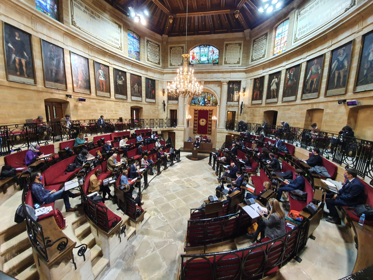 Rementeria en su intervención en Gernika.
