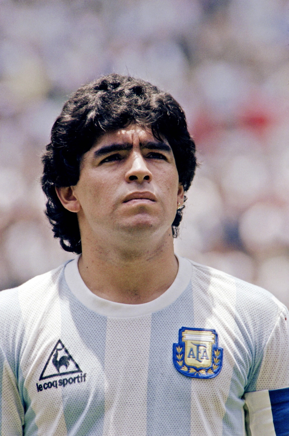 Maradona, poco antes de empezar la final del Mundial de 1986 frente a Alemania que terminó ganando Argentina. (AFP)