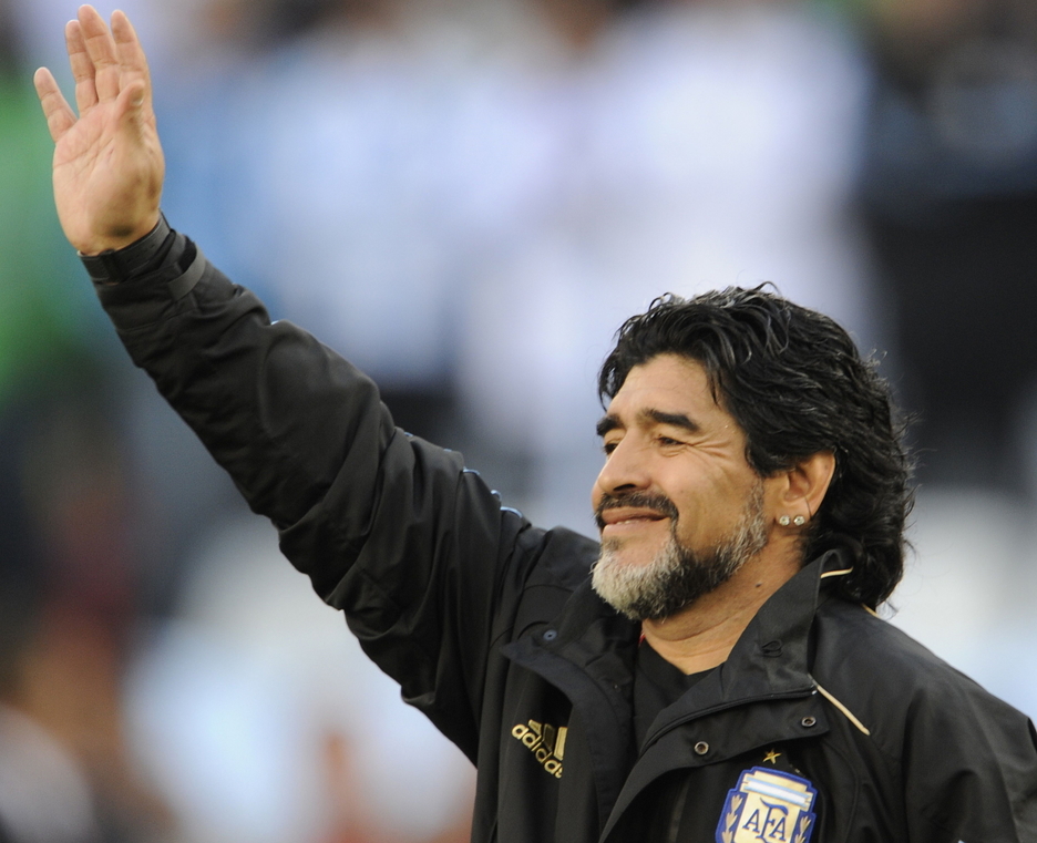 Maradona, en su etapa de seleccionador de Argentina. (Javier SORIANO / AFP) Maradona, en su etapa de seleccionador de Argentina. (Javier SORIANO / AFP)