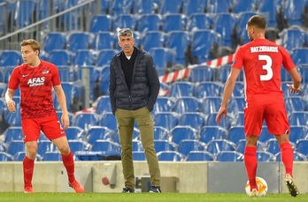 Imanol espera que el AZ le plantee más problemas que en Donostia. (Ander GILLENEA/AFP)