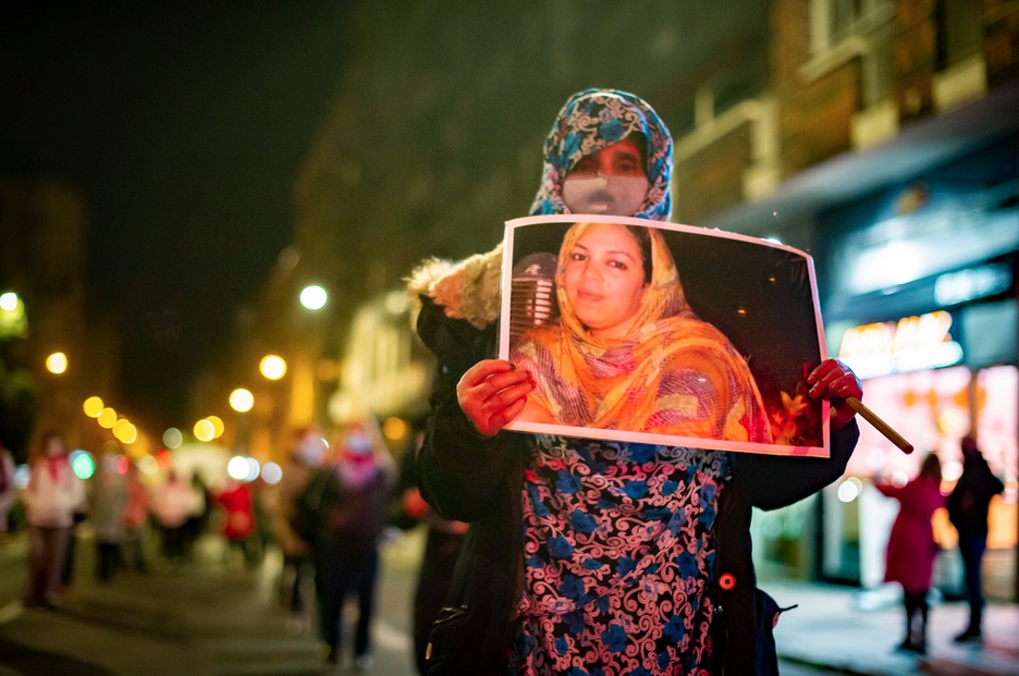 Gasteiz manifestazioa Indarkeria Matxistaren Kontrako Nazioarteko Eguna dela eta. (Jaizki FONTANEDA/FOKU).