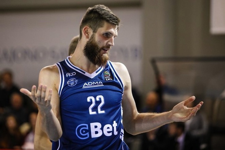 Ragimantas Miniotas, un fichaje de Bilbao Basket a punto de hacerse oficial. (GARA)