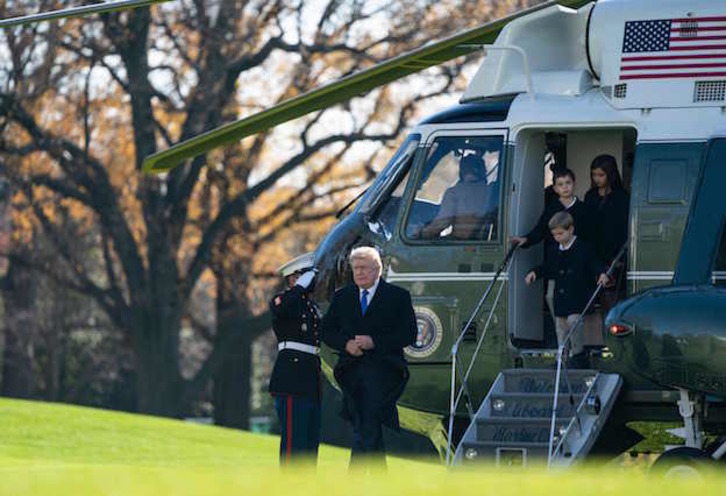 Donald Trump este domingo en la Casa Blanca. (Alex EDELMAN/AFP) 