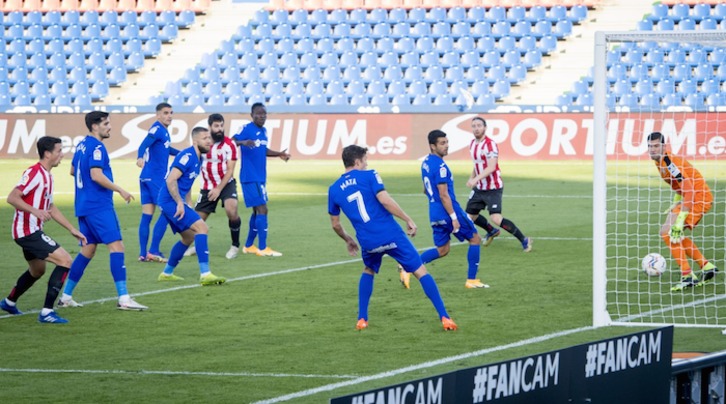 El gol de Villalibre en Getafe. (@AthleticClub)