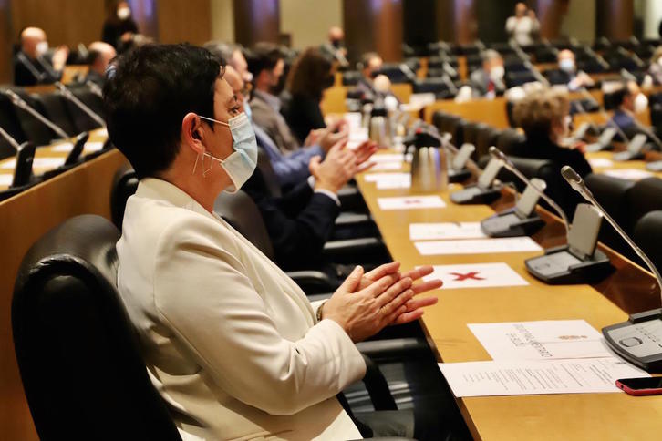 Mertxe Aizpurua, Kongresuko omenaldian. (EH Bildu)