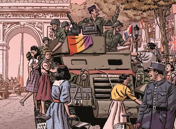 Una viñeta de la novela gráfica de Paco Roca 'Los surcos del azar'. (ASTIBERRI)