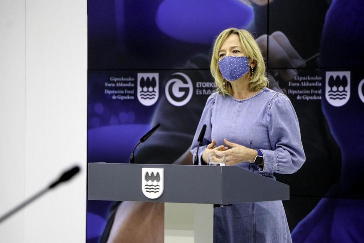 La portavoz foral de Gipuzkoa, Eider Mendoza. (Gipuzkoako Aldundia)