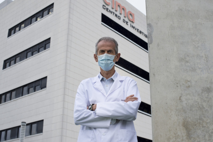 El investigador e inmunólogo Pablo Sarobe. (Iñigo URIZ/FOKU)