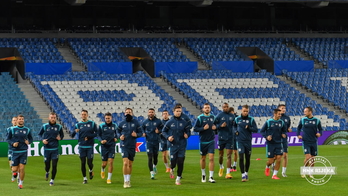 NK Rijekako jokalariak Anoetan entrenatzen. (@NKRijeka)