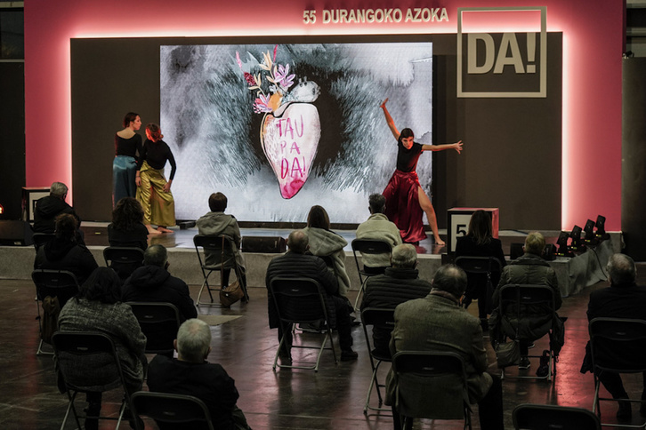 Hasiera ekitaldia Landako gunean. (Marisol RAMIREZ/FOKU)