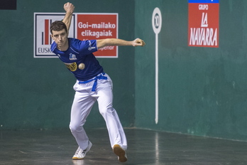 Julen Martija ha jugado un partido muy sobrio y disputará su primera final. (Gorka RUBIO/FOKU)