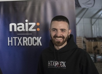 Aritz Colio, organizador de Hatortxu Rock. (Jagoba MANTEROLA/FOKU)
