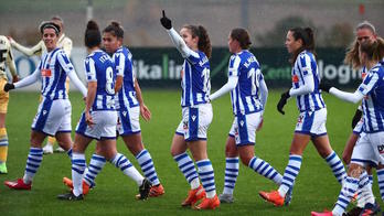 Eizagirre ha sentenciado el partido con un bonito derechazo a los veinte minutos. (Real Sociedad)