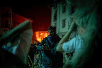 Asier Urbieta 'Altsasu' telesailaren filmaketan