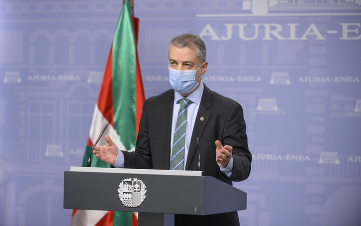 Comparecencia de Urkullu tras la reunión del LABI. (IREKI)