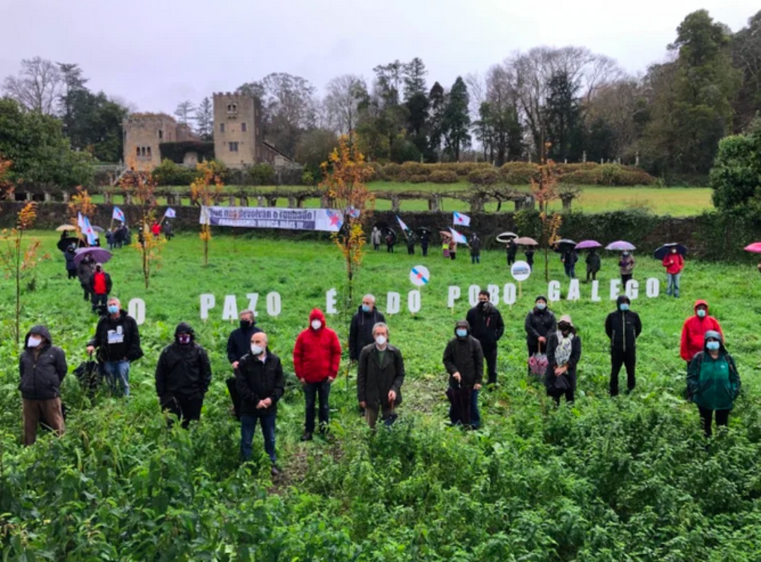Concentración este jueves a las puertas del Pazo de Meirás. (19demeiras.wordpress.com)