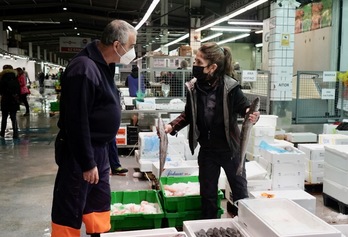 MercaBilbaoko arrain eta itsaskien pabilioia. (Marisol RAMIREZ/FOKU).