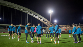Entrenamiento completado esta tarde por el Athletic en Lezama. (@AthleticClub)