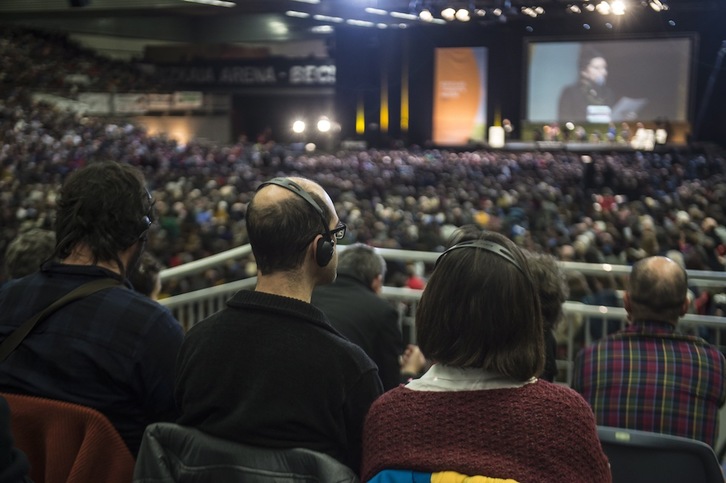 2017an Barakaldoko BECen egindako Bertsolari Txapelketa Nagusia. (Marisol RAMIREZ/FOKU)