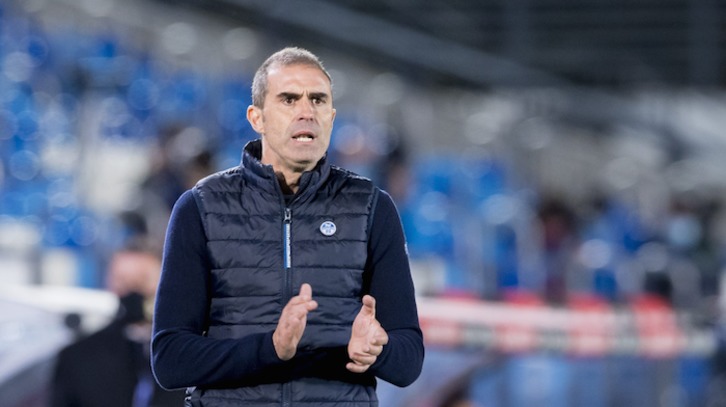 Garitano en el último partido contra el Real Madrid. (@AthleticClub)