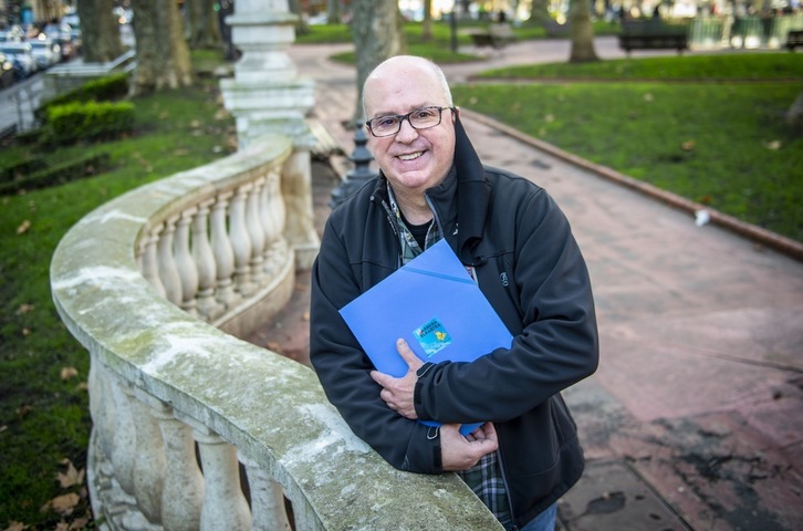 Josu Amantes, coordinador de Harrera en Bizkaia y Araba. (Marisol RAMIREZ/FOKU).