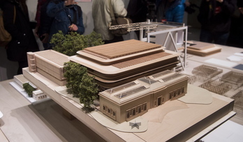 El proyecto de ampliación del Museo de Bellas artes elaborado por el arquitecto Norman Foster. (Luis JAUREGIALTZO/FOKU)